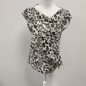BCBGeneration Animal Print Blouse
